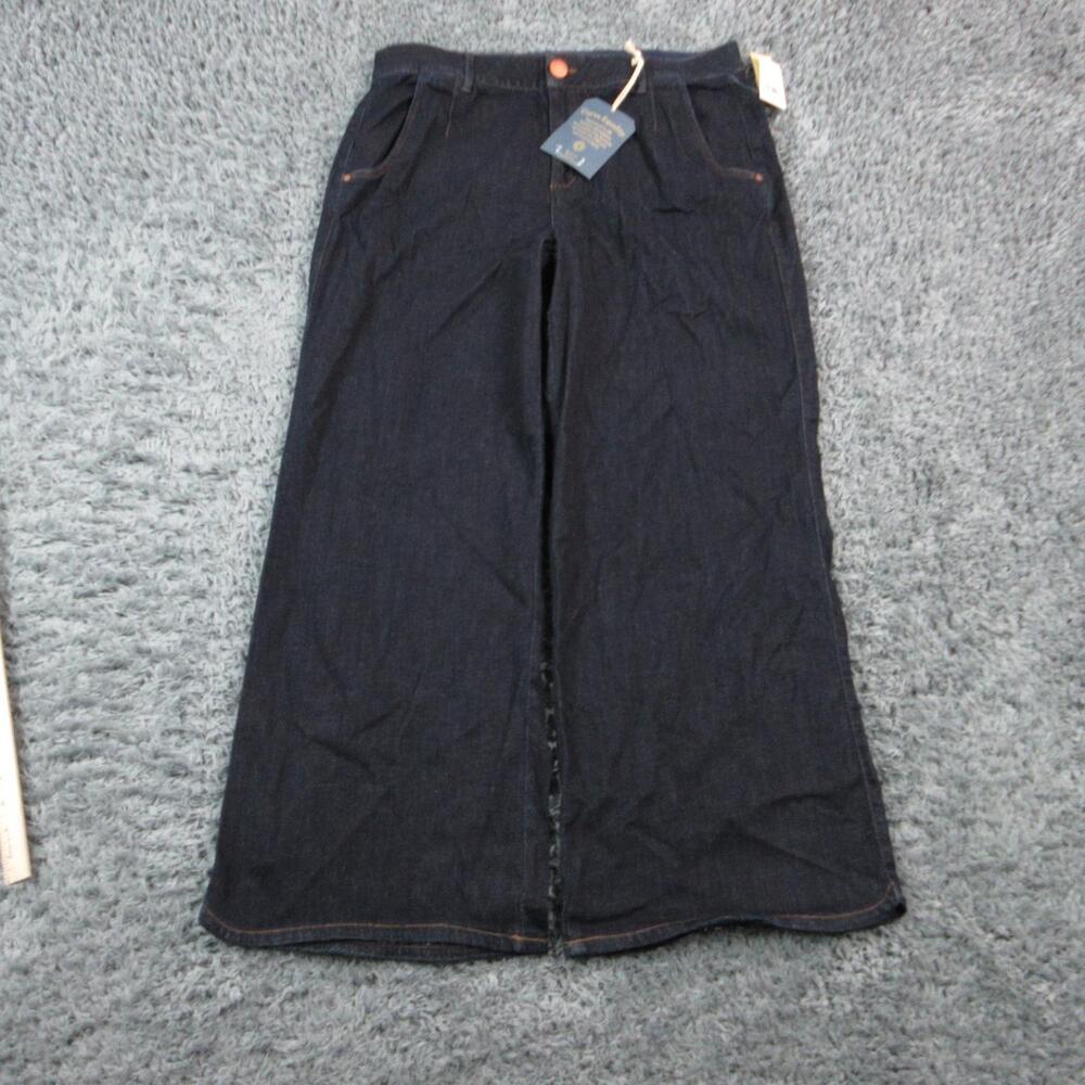 Democracy Jeans Womens 18W Blue Wide-Leg High Rise Relaxed Skyrise 36x30* NWT
